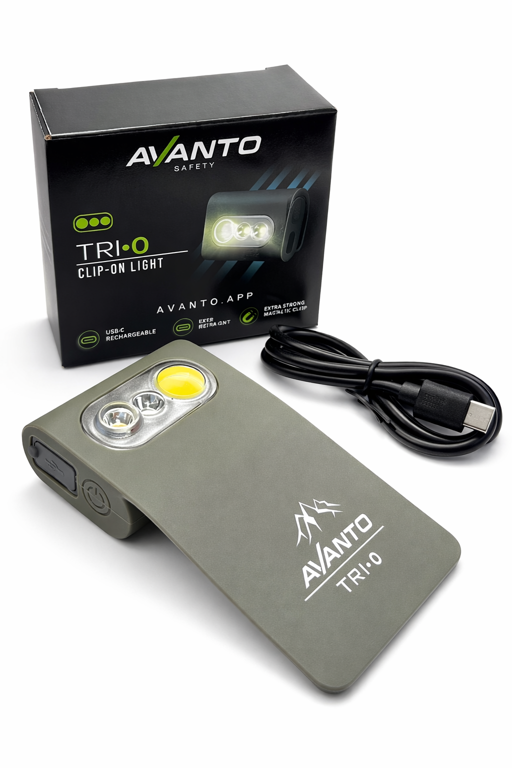 TRI-O Magnetic Clip-On Running & Dog Walking Safety Light