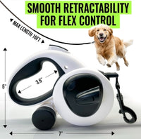 Thumbnail for AVANTO Retractable Dog Leash with Flashlight – 16ft Heavy Duty LED Night Safety Leash